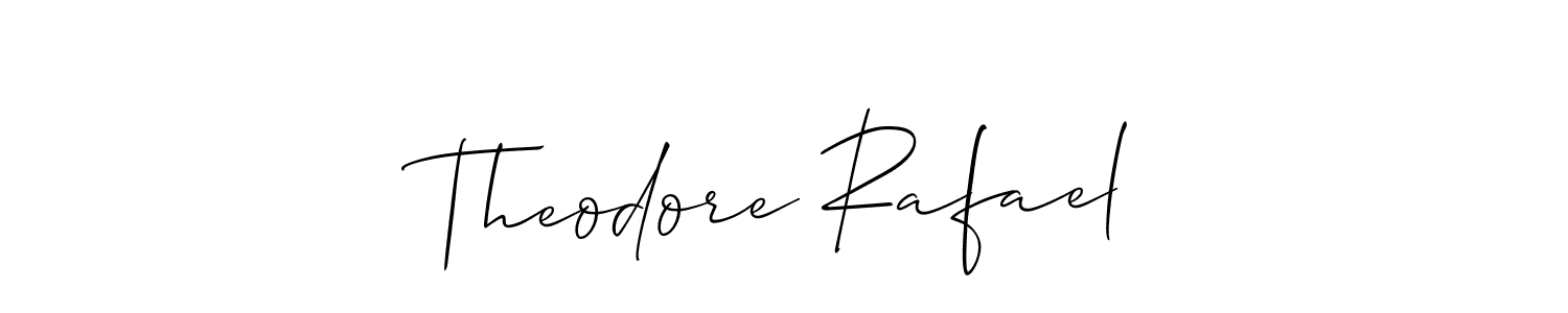 See photos of Theodore Rafael official signature by Spectra . Check more albums & portfolios. Read reviews & check more about Allison_Script font. Theodore Rafael signature style 2 images and pictures png
