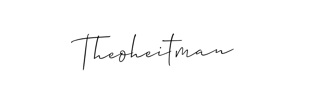 Create a beautiful signature design for name Theoheitman. With this signature (Allison_Script) fonts, you can make a handwritten signature for free. Theoheitman signature style 2 images and pictures png
