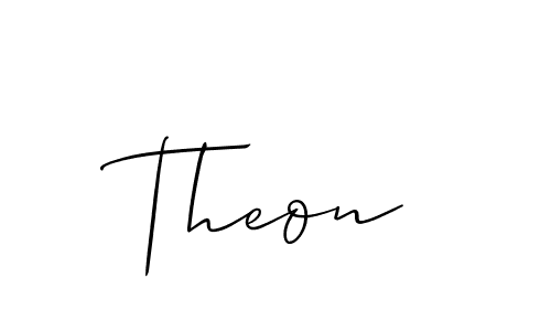 Best and Professional Signature Style for Theon. Allison_Script Best Signature Style Collection. Theon signature style 2 images and pictures png