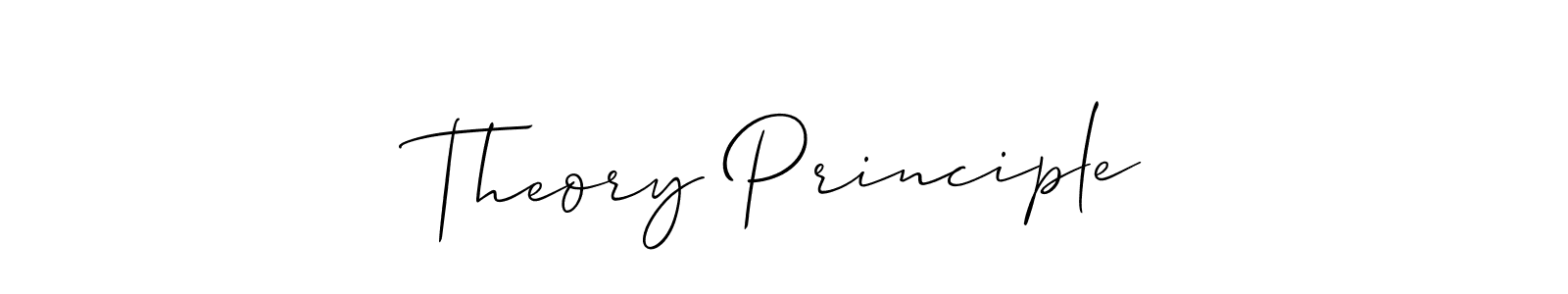 Make a beautiful signature design for name Theory Principle. Use this online signature maker to create a handwritten signature for free. Theory Principle signature style 2 images and pictures png