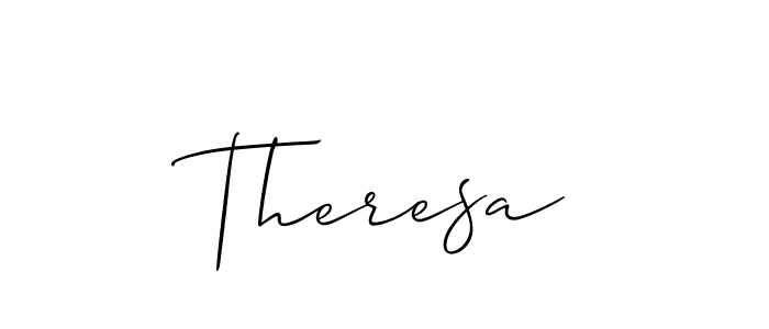 How to Draw Theresa signature style? Allison_Script is a latest design signature styles for name Theresa. Theresa signature style 2 images and pictures png