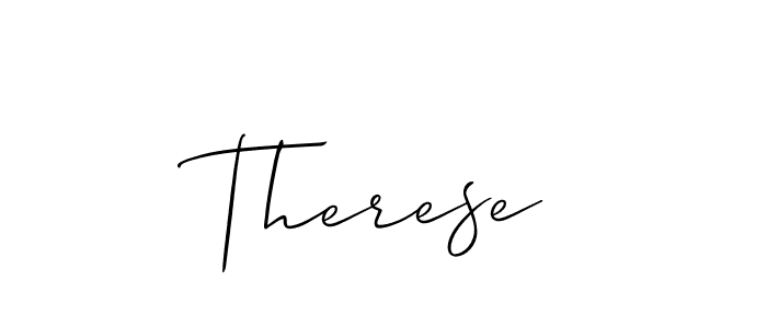 Therese stylish signature style. Best Handwritten Sign (Allison_Script) for my name. Handwritten Signature Collection Ideas for my name Therese. Therese signature style 2 images and pictures png