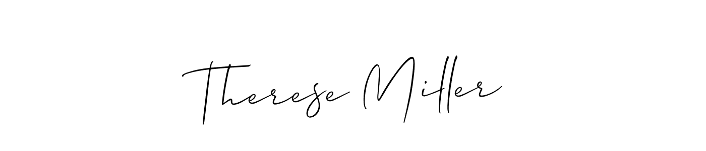 How to make Therese Miller signature? Allison_Script is a professional autograph style. Create handwritten signature for Therese Miller name. Therese Miller signature style 2 images and pictures png