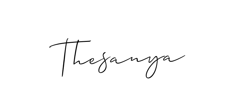 Allison_Script is a professional signature style that is perfect for those who want to add a touch of class to their signature. It is also a great choice for those who want to make their signature more unique. Get Thesanya name to fancy signature for free. Thesanya signature style 2 images and pictures png