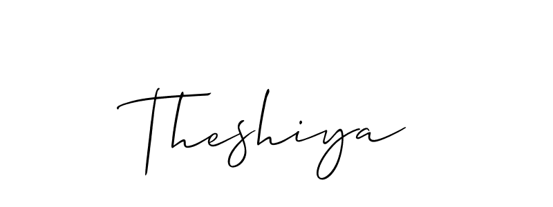 How to make Theshiya name signature. Use Allison_Script style for creating short signs online. This is the latest handwritten sign. Theshiya signature style 2 images and pictures png