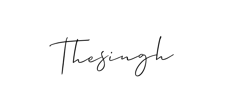 You should practise on your own different ways (Allison_Script) to write your name (Thesingh) in signature. don't let someone else do it for you. Thesingh signature style 2 images and pictures png