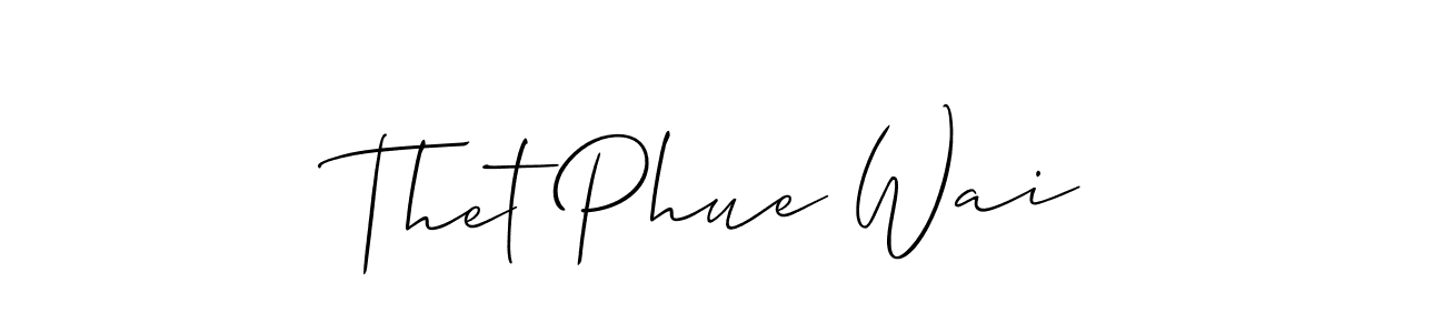 See photos of Thet Phue Wai official signature by Spectra . Check more albums & portfolios. Read reviews & check more about Allison_Script font. Thet Phue Wai signature style 2 images and pictures png