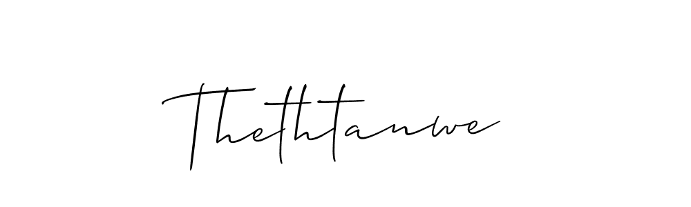 Once you've used our free online signature maker to create your best signature Allison_Script style, it's time to enjoy all of the benefits that Thethtanwe name signing documents. Thethtanwe signature style 2 images and pictures png