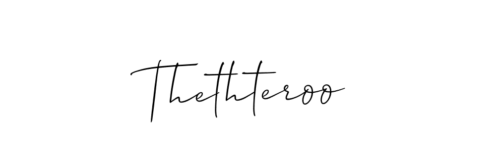 How to Draw Thethteroo signature style? Allison_Script is a latest design signature styles for name Thethteroo. Thethteroo signature style 2 images and pictures png