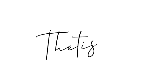 How to make Thetis signature? Allison_Script is a professional autograph style. Create handwritten signature for Thetis name. Thetis signature style 2 images and pictures png