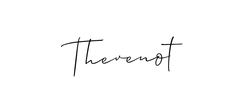 Use a signature maker to create a handwritten signature online. With this signature software, you can design (Allison_Script) your own signature for name Thevenot. Thevenot signature style 2 images and pictures png