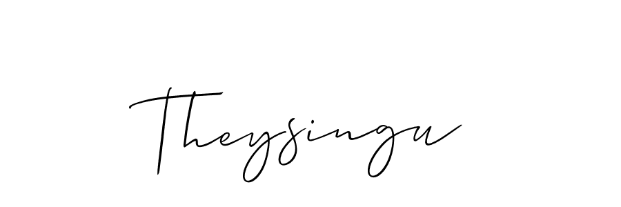 You should practise on your own different ways (Allison_Script) to write your name (Theysingu) in signature. don't let someone else do it for you. Theysingu signature style 2 images and pictures png