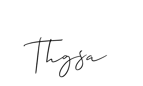 The best way (Allison_Script) to make a short signature is to pick only two or three words in your name. The name Thgsa include a total of six letters. For converting this name. Thgsa signature style 2 images and pictures png