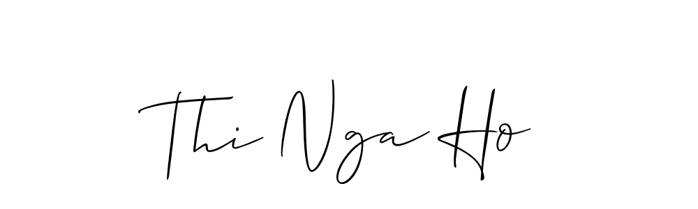 if you are searching for the best signature style for your name Thi Nga Ho. so please give up your signature search. here we have designed multiple signature styles  using Allison_Script. Thi Nga Ho signature style 2 images and pictures png