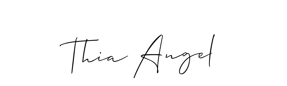 This is the best signature style for the Thia Angel name. Also you like these signature font (Allison_Script). Mix name signature. Thia Angel signature style 2 images and pictures png
