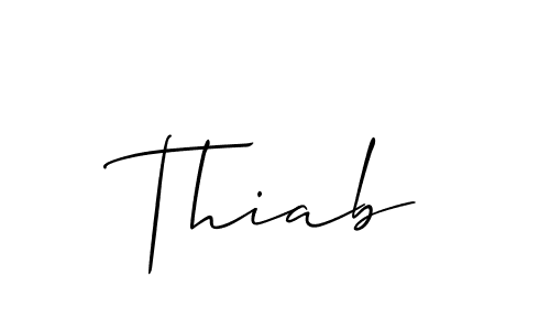 How to make Thiab signature? Allison_Script is a professional autograph style. Create handwritten signature for Thiab name. Thiab signature style 2 images and pictures png
