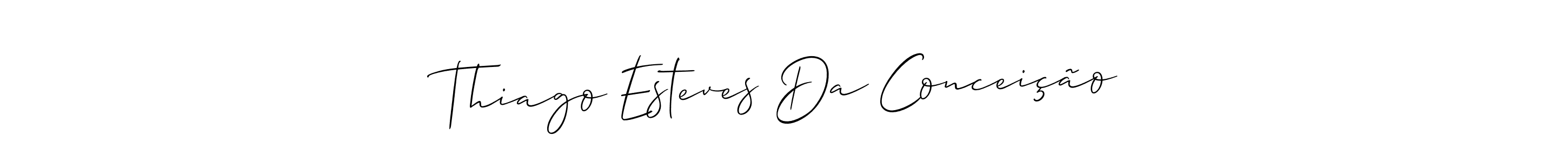 Also we have Thiago Esteves Da Conceição name is the best signature style. Create professional handwritten signature collection using Allison_Script autograph style. Thiago Esteves Da Conceição signature style 2 images and pictures png