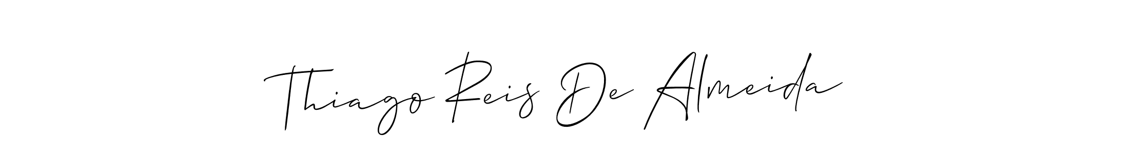 Make a beautiful signature design for name Thiago Reis De Almeida. Use this online signature maker to create a handwritten signature for free. Thiago Reis De Almeida signature style 2 images and pictures png