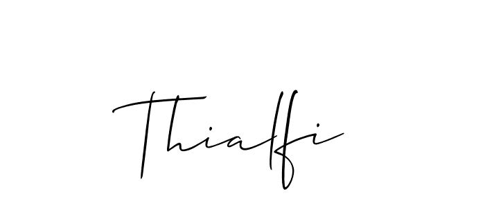 Once you've used our free online signature maker to create your best signature Allison_Script style, it's time to enjoy all of the benefits that Thialfi name signing documents. Thialfi signature style 2 images and pictures png