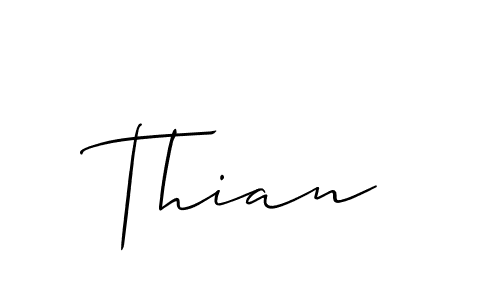 if you are searching for the best signature style for your name Thian. so please give up your signature search. here we have designed multiple signature styles  using Allison_Script. Thian signature style 2 images and pictures png