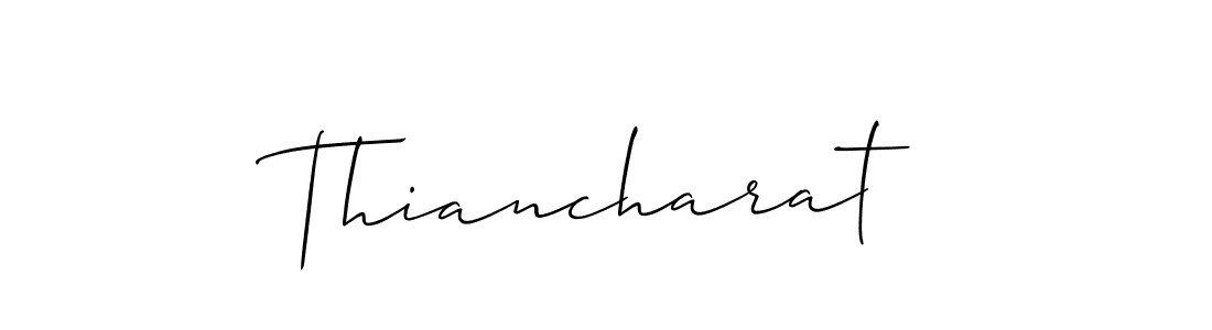 It looks lik you need a new signature style for name Thiancharat. Design unique handwritten (Allison_Script) signature with our free signature maker in just a few clicks. Thiancharat signature style 2 images and pictures png