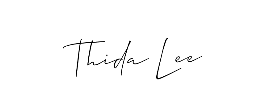 Similarly Allison_Script is the best handwritten signature design. Signature creator online .You can use it as an online autograph creator for name Thida Lee. Thida Lee signature style 2 images and pictures png