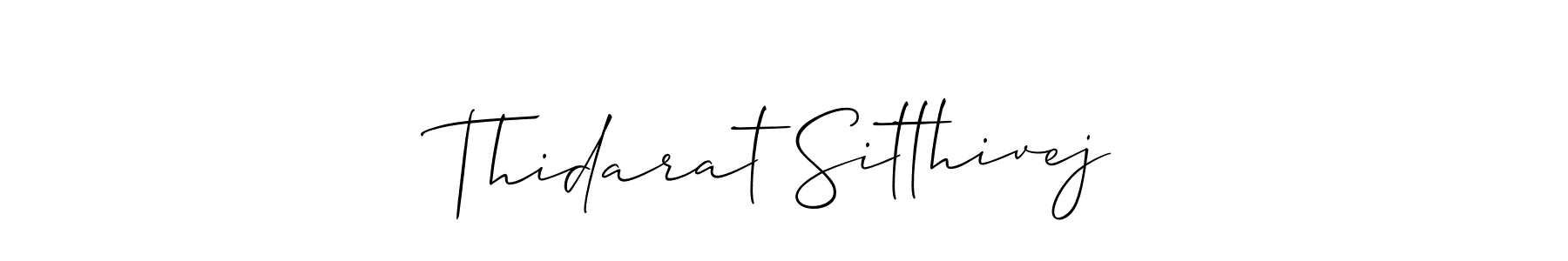 Also we have Thidarat Sitthivej name is the best signature style. Create professional handwritten signature collection using Allison_Script autograph style. Thidarat Sitthivej signature style 2 images and pictures png