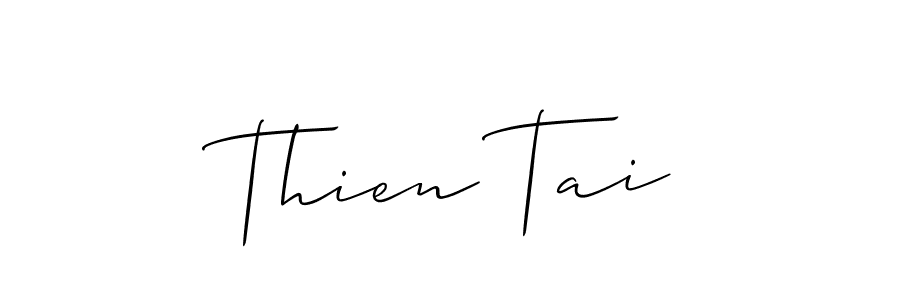 You should practise on your own different ways (Allison_Script) to write your name (Thien Tai) in signature. don't let someone else do it for you. Thien Tai signature style 2 images and pictures png