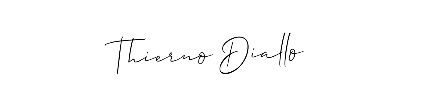 You should practise on your own different ways (Allison_Script) to write your name (Thierno Diallo) in signature. don't let someone else do it for you. Thierno Diallo signature style 2 images and pictures png