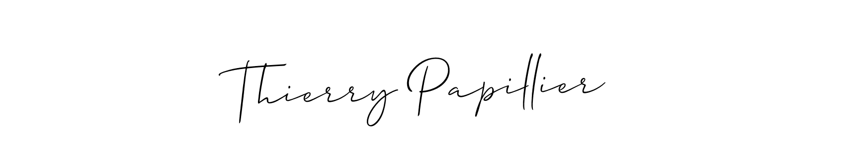 Also You can easily find your signature by using the search form. We will create Thierry Papillier name handwritten signature images for you free of cost using Allison_Script sign style. Thierry Papillier signature style 2 images and pictures png