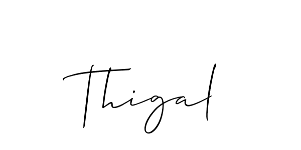 Allison_Script is a professional signature style that is perfect for those who want to add a touch of class to their signature. It is also a great choice for those who want to make their signature more unique. Get Thigal name to fancy signature for free. Thigal signature style 2 images and pictures png