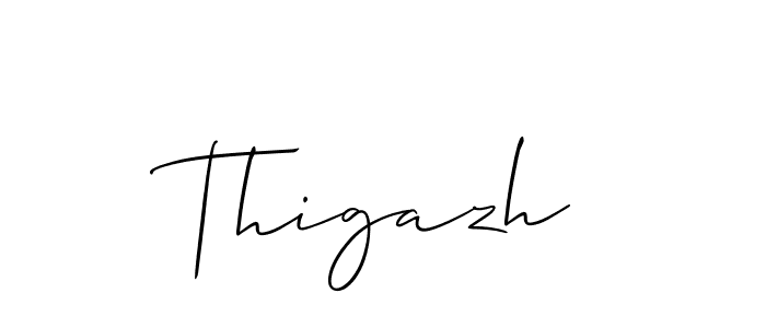 You should practise on your own different ways (Allison_Script) to write your name (Thigazh) in signature. don't let someone else do it for you. Thigazh signature style 2 images and pictures png