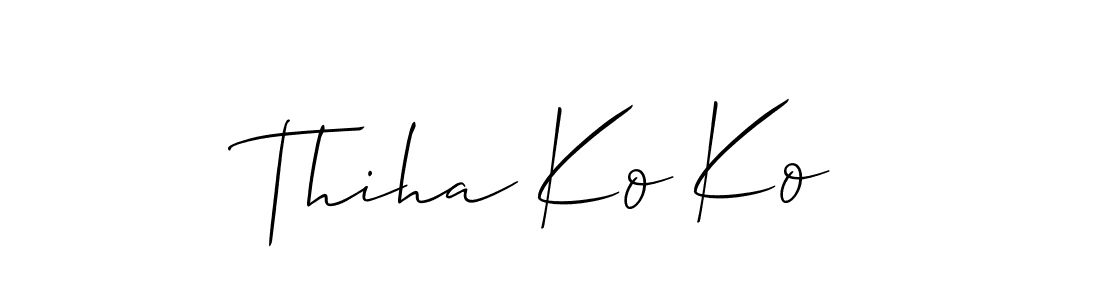 Check out images of Autograph of Thiha Ko Ko name. Actor Thiha Ko Ko Signature Style. Allison_Script is a professional sign style online. Thiha Ko Ko signature style 2 images and pictures png