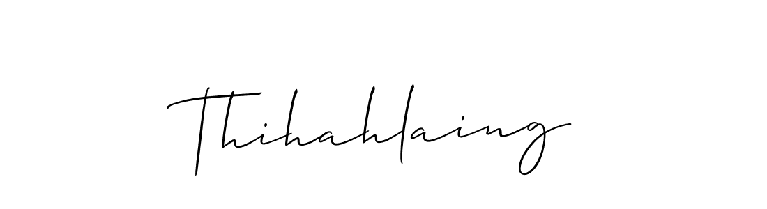 Thihahlaing stylish signature style. Best Handwritten Sign (Allison_Script) for my name. Handwritten Signature Collection Ideas for my name Thihahlaing. Thihahlaing signature style 2 images and pictures png