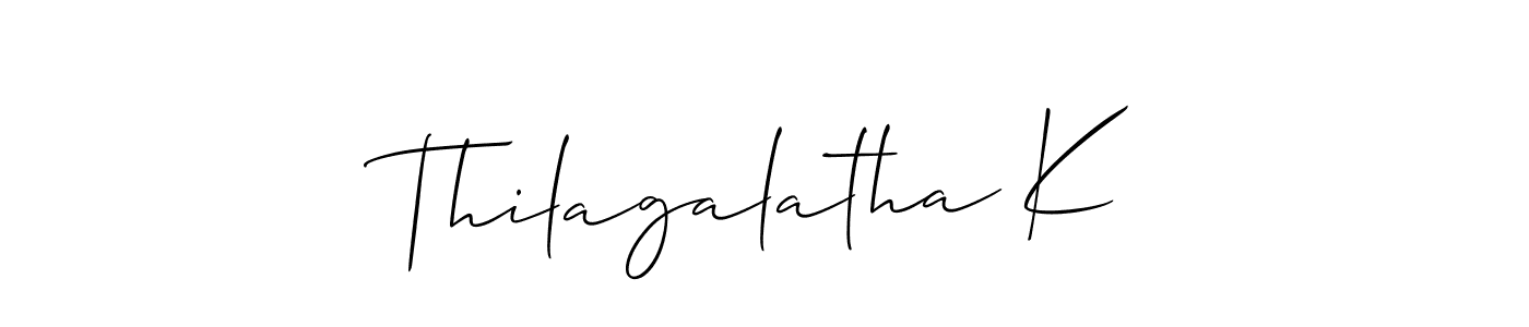 Best and Professional Signature Style for Thilagalatha K. Allison_Script Best Signature Style Collection. Thilagalatha K signature style 2 images and pictures png