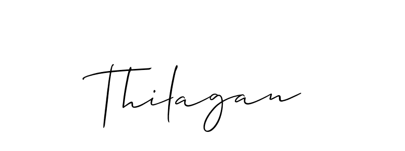 Make a beautiful signature design for name Thilagan. With this signature (Allison_Script) style, you can create a handwritten signature for free. Thilagan signature style 2 images and pictures png