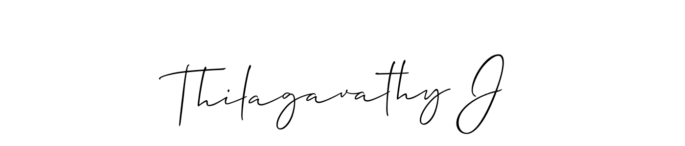 Allison_Script is a professional signature style that is perfect for those who want to add a touch of class to their signature. It is also a great choice for those who want to make their signature more unique. Get Thilagavathy J name to fancy signature for free. Thilagavathy J signature style 2 images and pictures png