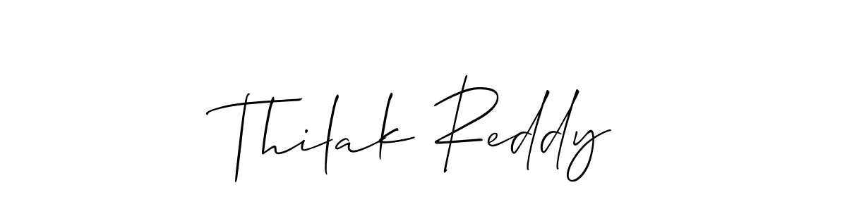 Thilak Reddy stylish signature style. Best Handwritten Sign (Allison_Script) for my name. Handwritten Signature Collection Ideas for my name Thilak Reddy. Thilak Reddy signature style 2 images and pictures png