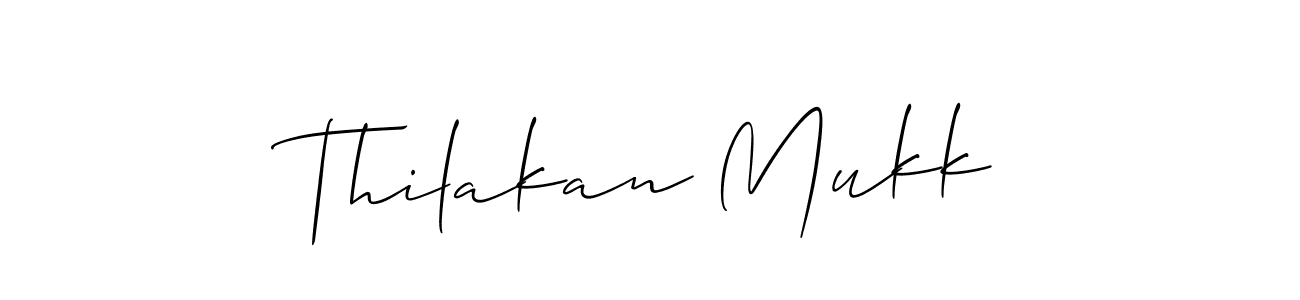 Thilakan Mukk stylish signature style. Best Handwritten Sign (Allison_Script) for my name. Handwritten Signature Collection Ideas for my name Thilakan Mukk. Thilakan Mukk signature style 2 images and pictures png