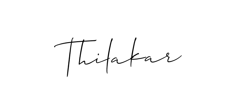 Thilakar stylish signature style. Best Handwritten Sign (Allison_Script) for my name. Handwritten Signature Collection Ideas for my name Thilakar. Thilakar signature style 2 images and pictures png