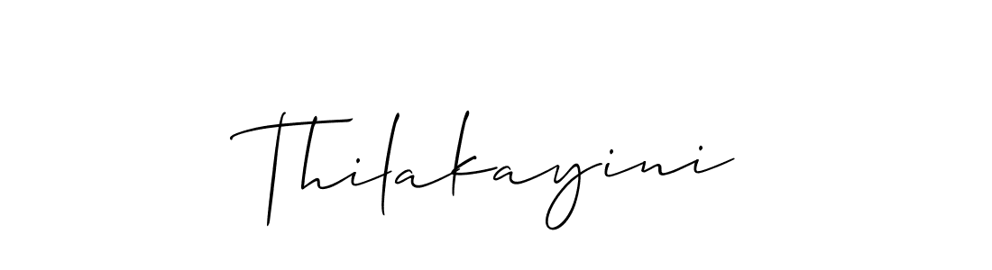 Also we have Thilakayini name is the best signature style. Create professional handwritten signature collection using Allison_Script autograph style. Thilakayini signature style 2 images and pictures png