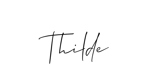 Best and Professional Signature Style for Thilde. Allison_Script Best Signature Style Collection. Thilde signature style 2 images and pictures png