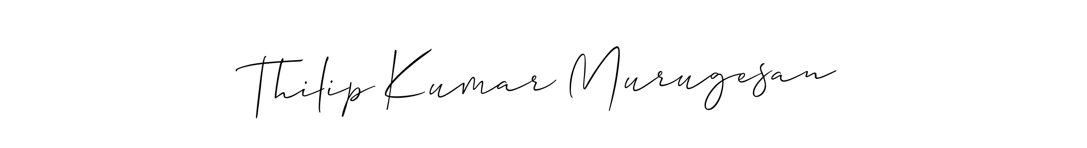 Thilip Kumar Murugesan stylish signature style. Best Handwritten Sign (Allison_Script) for my name. Handwritten Signature Collection Ideas for my name Thilip Kumar Murugesan. Thilip Kumar Murugesan signature style 2 images and pictures png