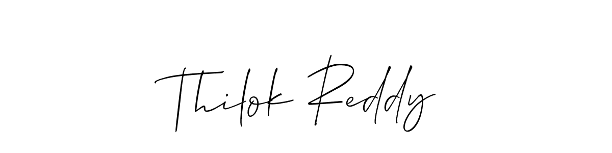 You can use this online signature creator to create a handwritten signature for the name Thilok Reddy. This is the best online autograph maker. Thilok Reddy signature style 2 images and pictures png