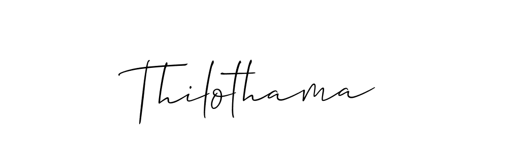 Create a beautiful signature design for name Thilothama. With this signature (Allison_Script) fonts, you can make a handwritten signature for free. Thilothama signature style 2 images and pictures png