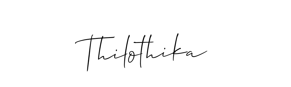 Allison_Script is a professional signature style that is perfect for those who want to add a touch of class to their signature. It is also a great choice for those who want to make their signature more unique. Get Thilothika name to fancy signature for free. Thilothika signature style 2 images and pictures png