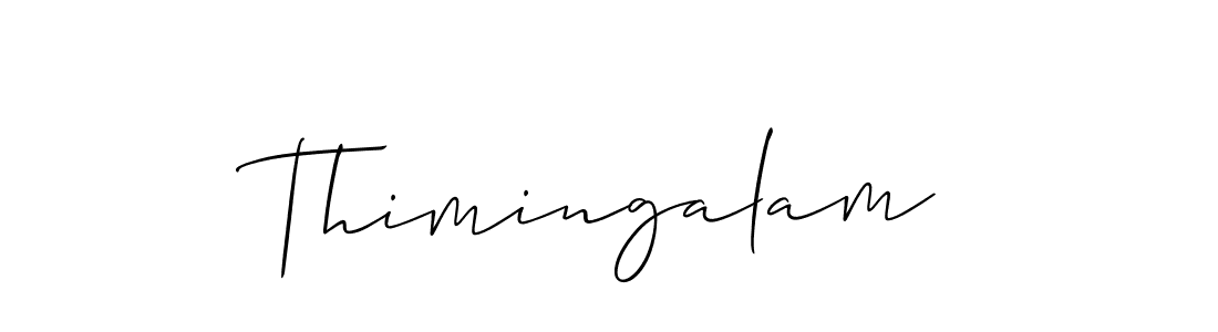 It looks lik you need a new signature style for name Thimingalam. Design unique handwritten (Allison_Script) signature with our free signature maker in just a few clicks. Thimingalam signature style 2 images and pictures png