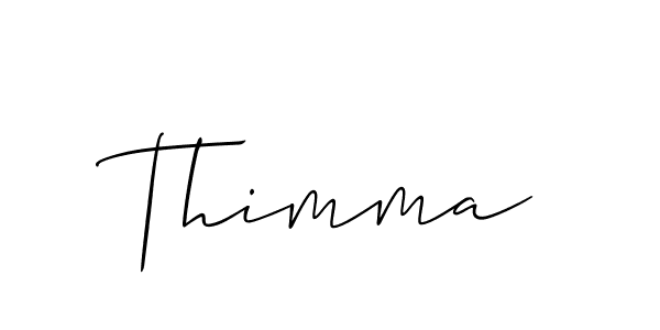 Similarly Allison_Script is the best handwritten signature design. Signature creator online .You can use it as an online autograph creator for name Thimma. Thimma signature style 2 images and pictures png