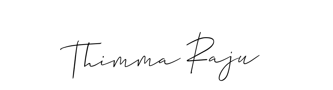 You should practise on your own different ways (Allison_Script) to write your name (Thimma Raju) in signature. don't let someone else do it for you. Thimma Raju signature style 2 images and pictures png