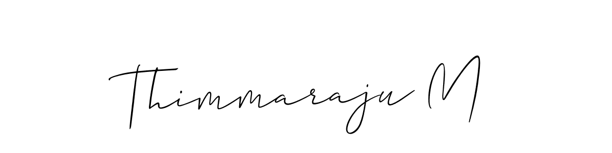 Design your own signature with our free online signature maker. With this signature software, you can create a handwritten (Allison_Script) signature for name Thimmaraju M. Thimmaraju M signature style 2 images and pictures png